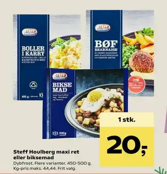 Kvickly Steff Houlberg maxi ret eller biksemad tilbud