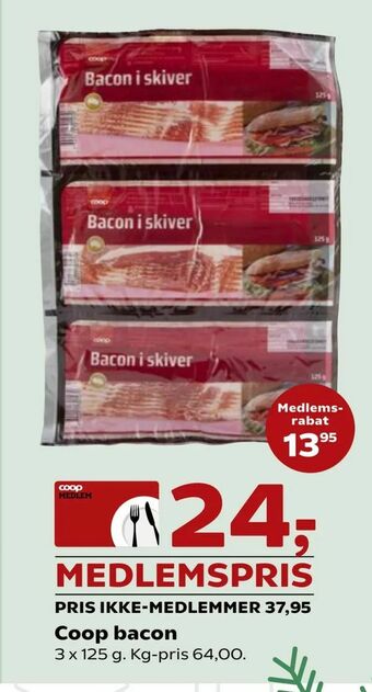 Kvickly Coop bacon tilbud