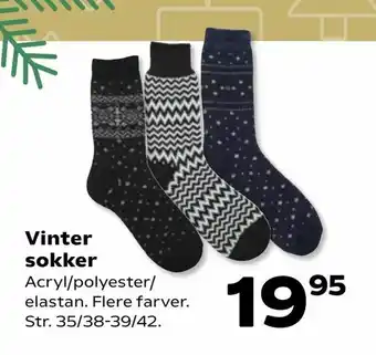 Kvickly Vinter sokker tilbud