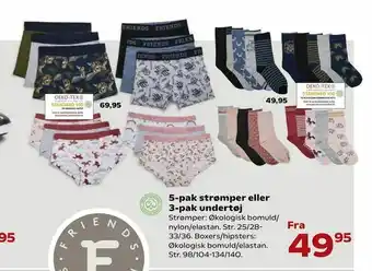 Kvickly 5-pak strømper eller 3-pak undertøj tilbud