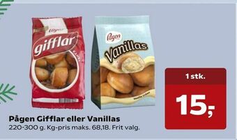 Kvickly Pågen Gifflar eller Vanillas tilbud