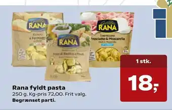 Kvickly Rana fyldt pasta tilbud