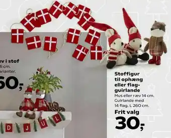 Kvickly Stoffigur til ophæng eller flag guirlande tilbud