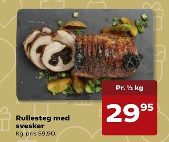 Kvickly Rullesteg med svesker tilbud
