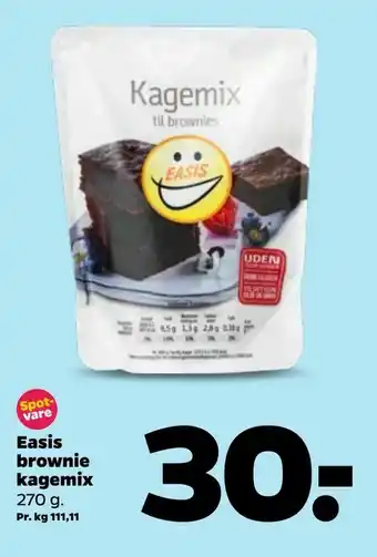 Netto Easis brownie kagemix tilbud