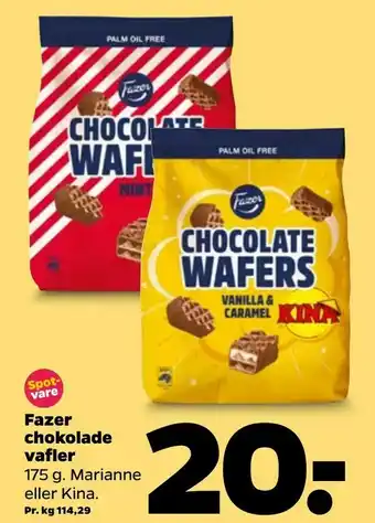 Fazer chokolade vafler