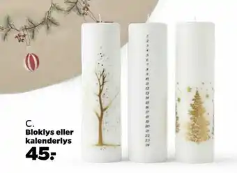 Netto Bloklys eller kalenderlys tilbud
