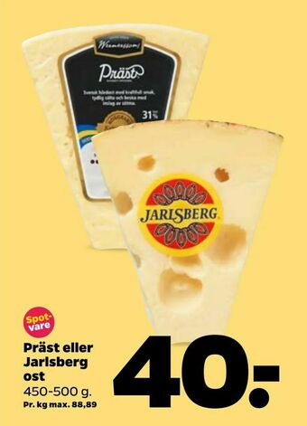 Präst eller Jarlsberg ost