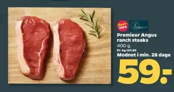 Netto Premieur Angus ranch steaks tilbud