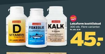 Netto Lekaform kosttilskud tilbud