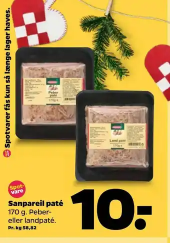 Netto Sanpareil paté tilbud