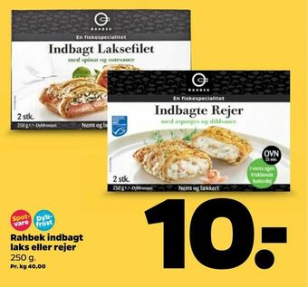 Netto Rahbek indbagt laks eller rejer tilbud