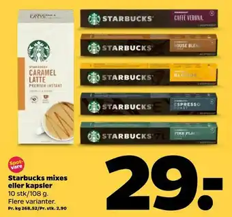 Netto Starbucks mixes eller kapsler tilbud