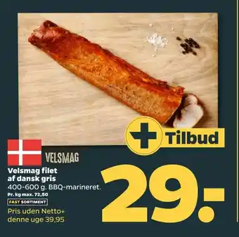 Netto Velsmag filet af dansk gris tilbud