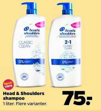 Netto Head & Shoulders shampoo tilbud