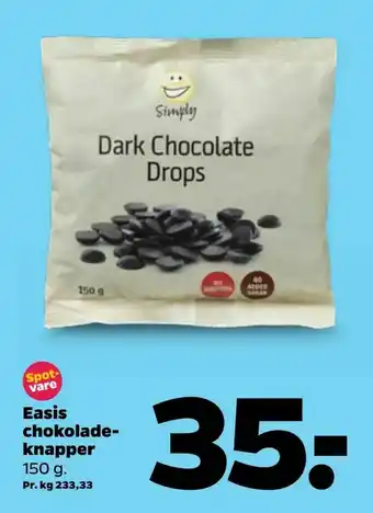 Netto Easis chokoladeknapper tilbud