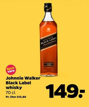Netto Johnnie Walker Black Label whisky tilbud