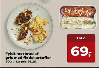 SuperBrugsen Fyldt mørbrad af gris med flødekartofler tilbud