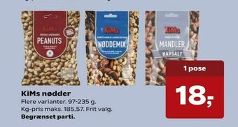 SuperBrugsen KiMs nødder tilbud