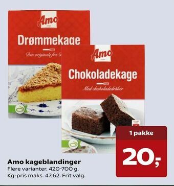 SuperBrugsen Amo kageblandinger tilbud