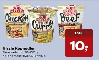 SuperBrugsen Nissin Kopnudler tilbud