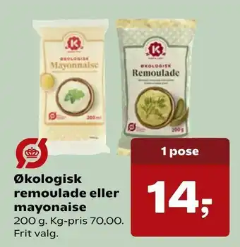 SuperBrugsen Økologisk remoulade eller mayonaise tilbud