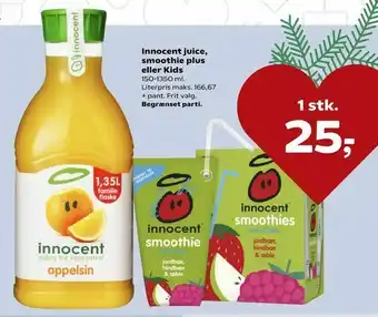 SuperBrugsen Innocent juice, smoothie plus eller Kids tilbud