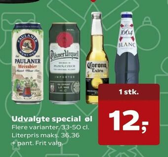 SuperBrugsen Udvalgte special øl tilbud