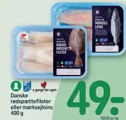 REMA 1000 REMA 1000 Danske rødspættefileter eller mørksejloins tilbud