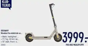 Segway Ninebot Fra Elektrisk Scooter