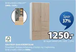 JYSK NAUTRUP GARDEROBESKAB tilbud
