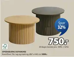 JYSK SPODSBJERG SOFABORD tilbud