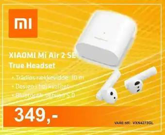 LabTech Data XIAOMI Mi Air 2 SE True Headset tilbud