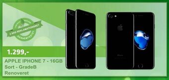 LabTech Data APPLE IPHONE 7 - 16GB Sort - GradeB Renoveret tilbud
