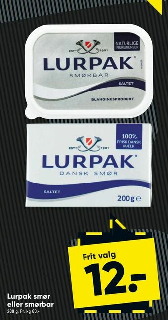 Bilka Lurpak smør eller smørbar tilbud