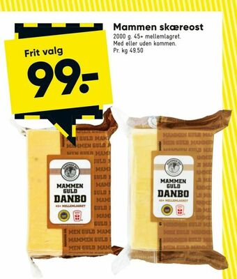Bilka Mammen skæreost tilbud