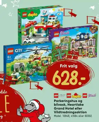 Bilka Parkeringshus og bilvask, Heartlake Grand Hotel eller Vildtredningsaktion tilbud