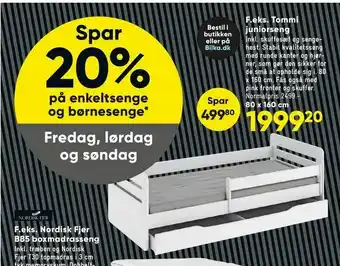 Bilka Tommi juniorseng tilbud