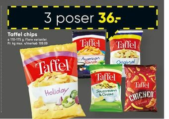 Bilka Taffel chips tilbud