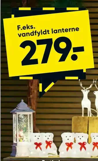 Bilka Vandfyldt lanterne tilbud