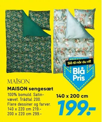 Bilka MAISON sengesæt tilbud