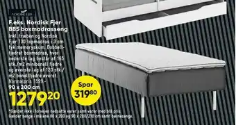 Bilka Nordisk Fjer B85 boxmadrasseng tilbud