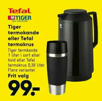 Bilka Tiger eller Tefal termokrus tilbud