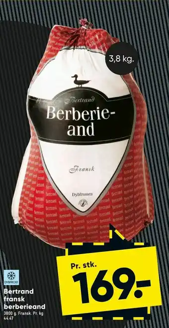 Bilka Bertrand fransk berberieand tilbud