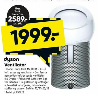 Bilka Ventilator tilbud