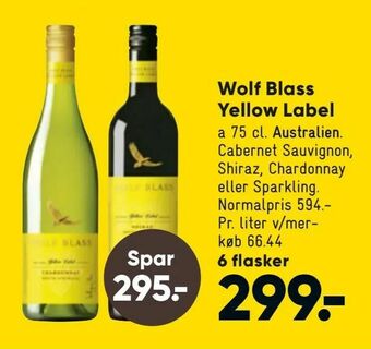 Bilka Wolf Blass Yellow Label tilbud