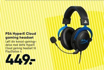 Bilka PS4 HyperX Cloud gaming headset tilbud