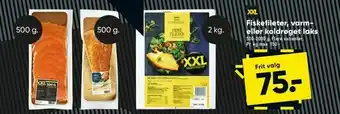 Bilka Fiskefileter, varm eller koldrøget laks tilbud