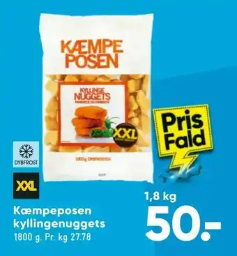 Bilka Kæmpeposen kyllingenuggets tilbud