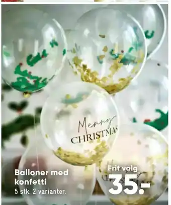 Bilka Balloner med konfetti tilbud